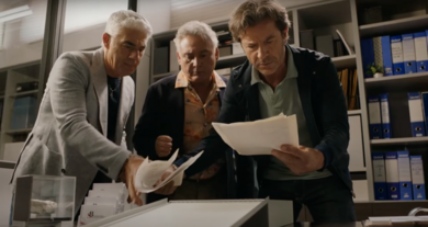 Biagio Izzo, Francesco Paolantoni e Paolo Conticini in una scena del film